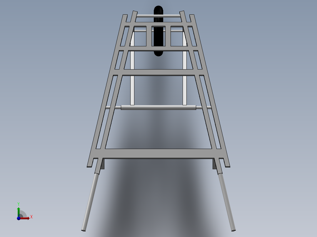 独轮推车前视图