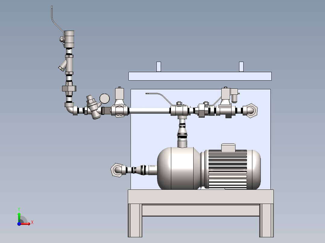 水箱装配图全部1比1出图前视图