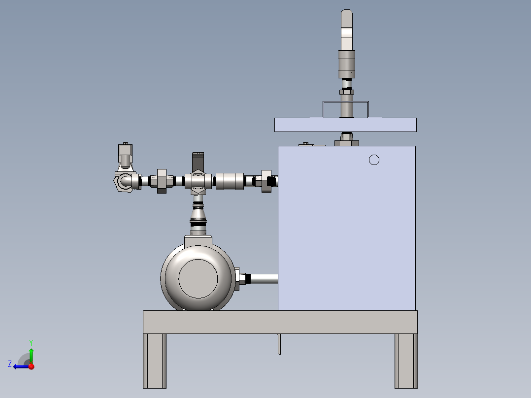 水箱装配图全部1比1出图右视图