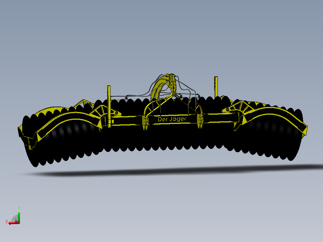 青贮料压实机滚筒3D数模图纸 Solidworks设计