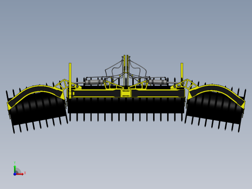 青贮料压实机滚筒3D数模图纸 Solidworks设计前视缩略图