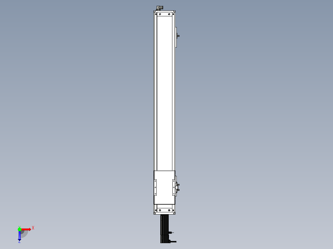 Toyo东佑达直线模组-ECH12-750-BC-100W+煞車俯视图