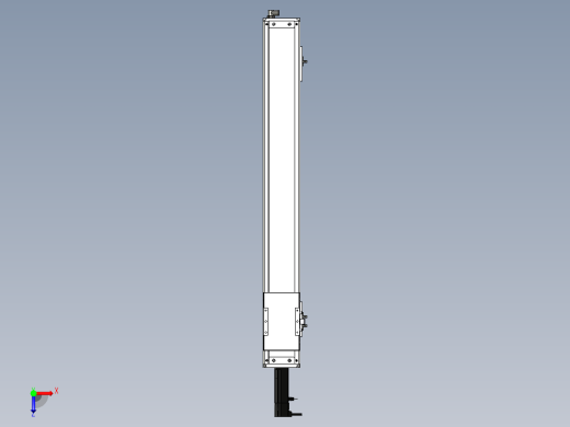 Toyo东佑达直线模组-ECH12-750-BC-100W+煞車俯视缩略图