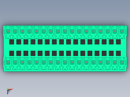 DEGSON 15EDG 系列 3.5mm 插拔式接线端子 FullPack-15EDGVH-3.5-34P-14-00AH俯视缩略图