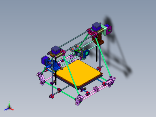 开源项目的3D打印机正等轴测缩略图
