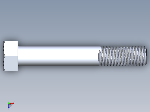 UNC 六角螺栓-Hex Bolt 0.625-11 x 4俯视缩略图