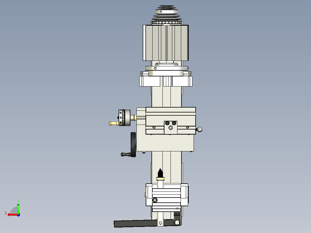 Taig微型车床结构3D图纸 STEP IGS格式后视图