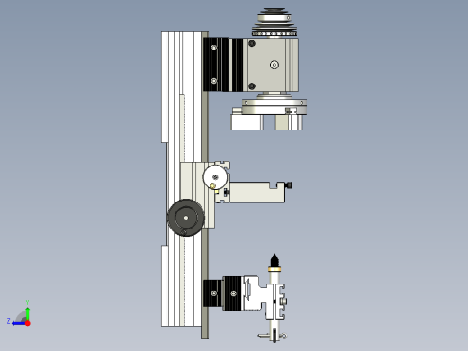 Taig微型车床结构3D图纸 STEP IGS格式右视缩略图