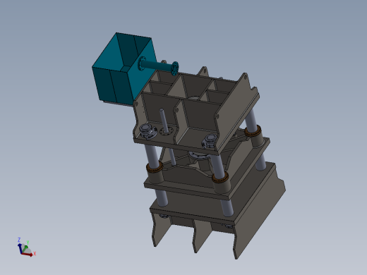 非标300T液压机设备模型