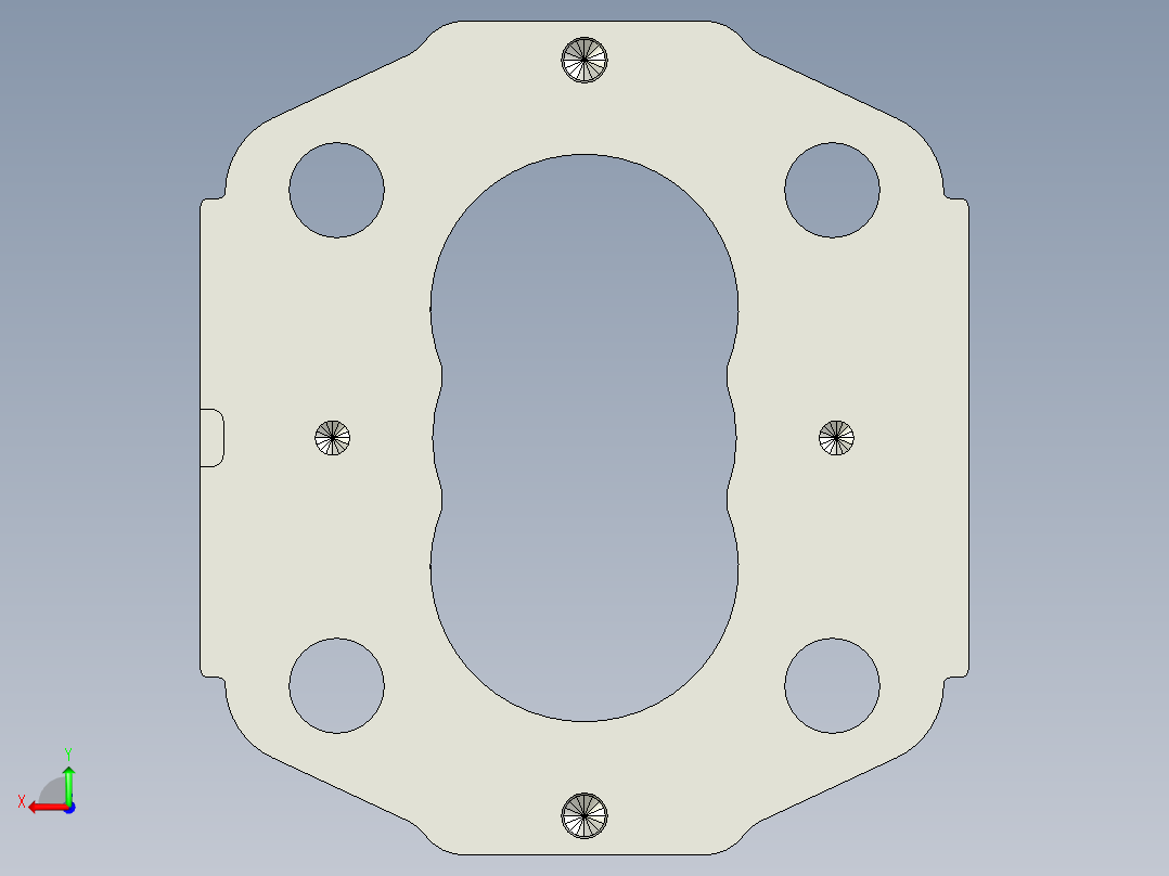 Q160-基于UG铝合金缸体零件的机械加工工艺及仿形加工设计【UG编程】后视图