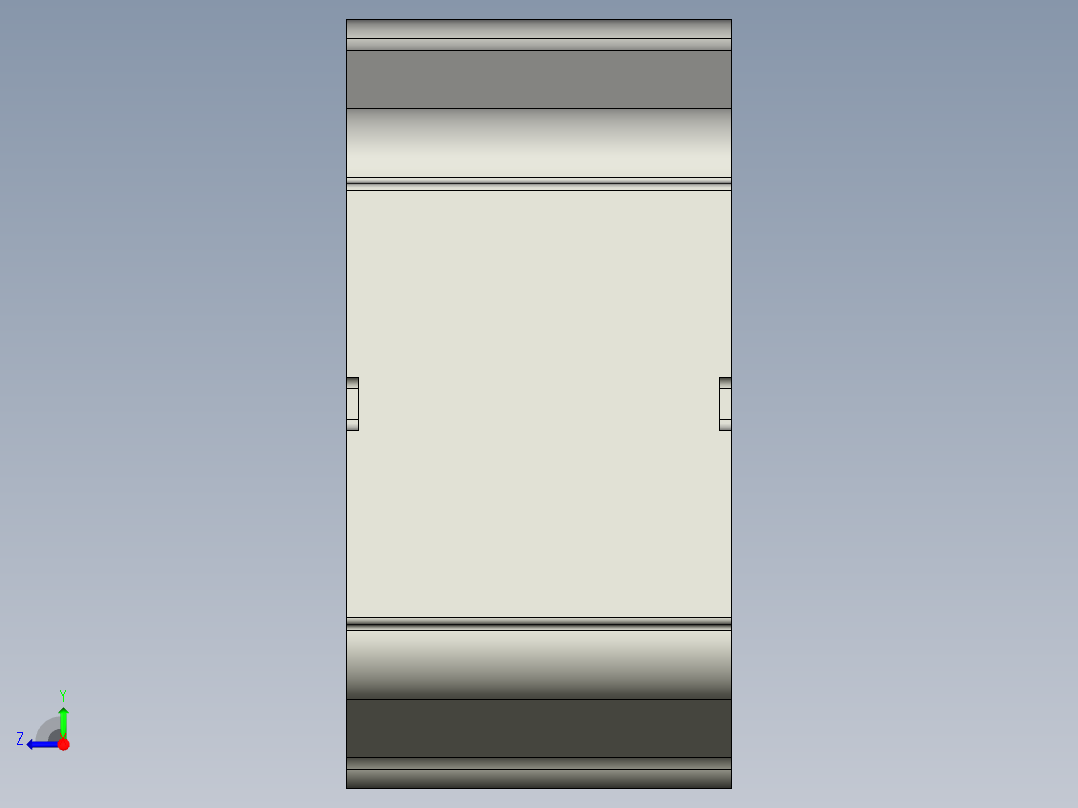 Q160-基于UG铝合金缸体零件的机械加工工艺及仿形加工设计【UG编程】右视图