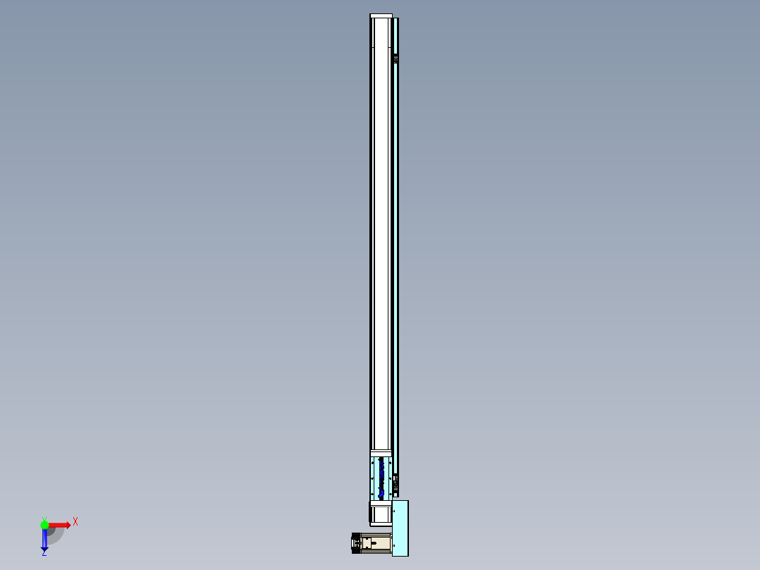 欧规系列-LB6A-L65-S1200-BL-ZP40-C3俯视图