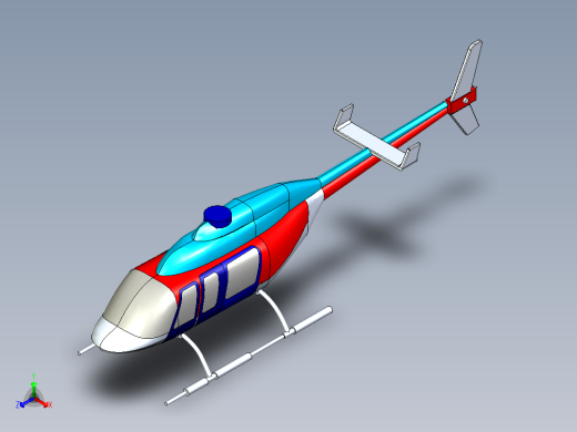 直升飞机 飞机模型设计 (73)