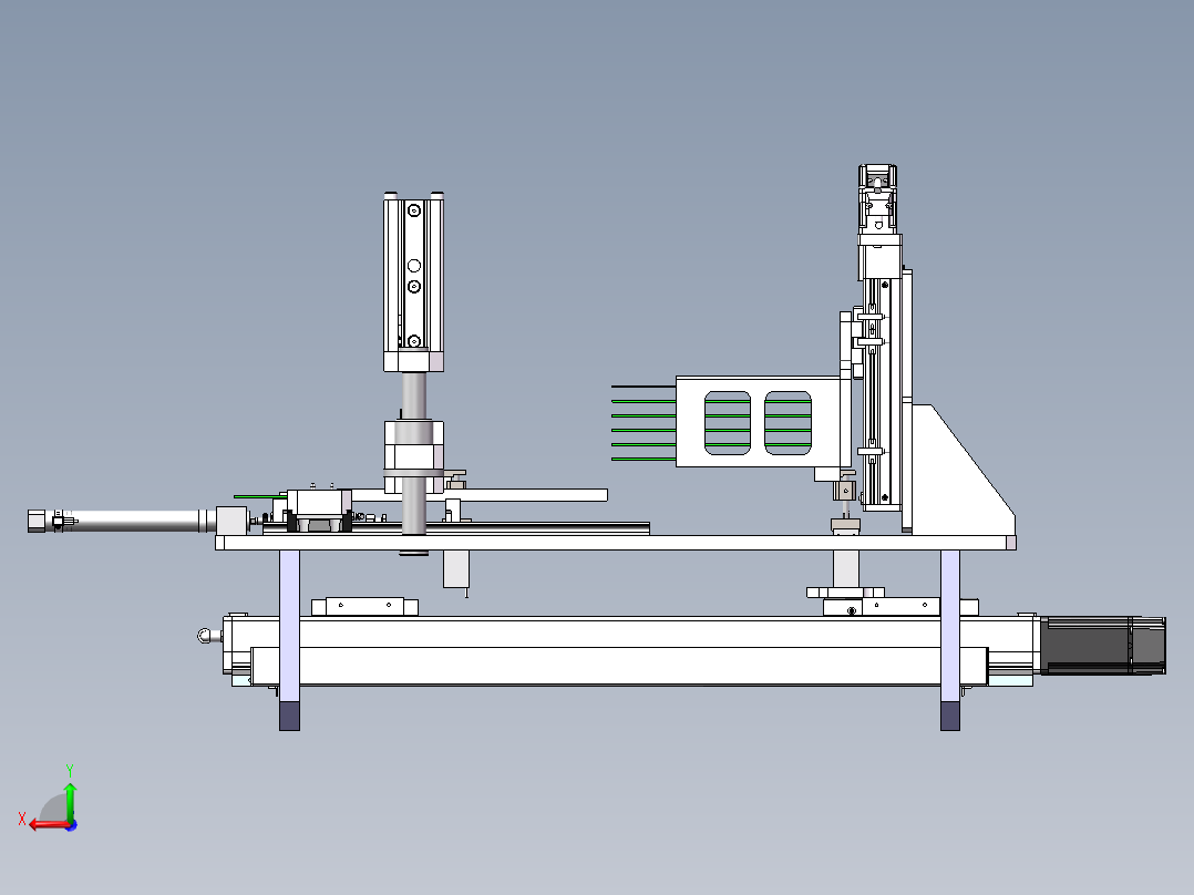 自动上料存储后视图