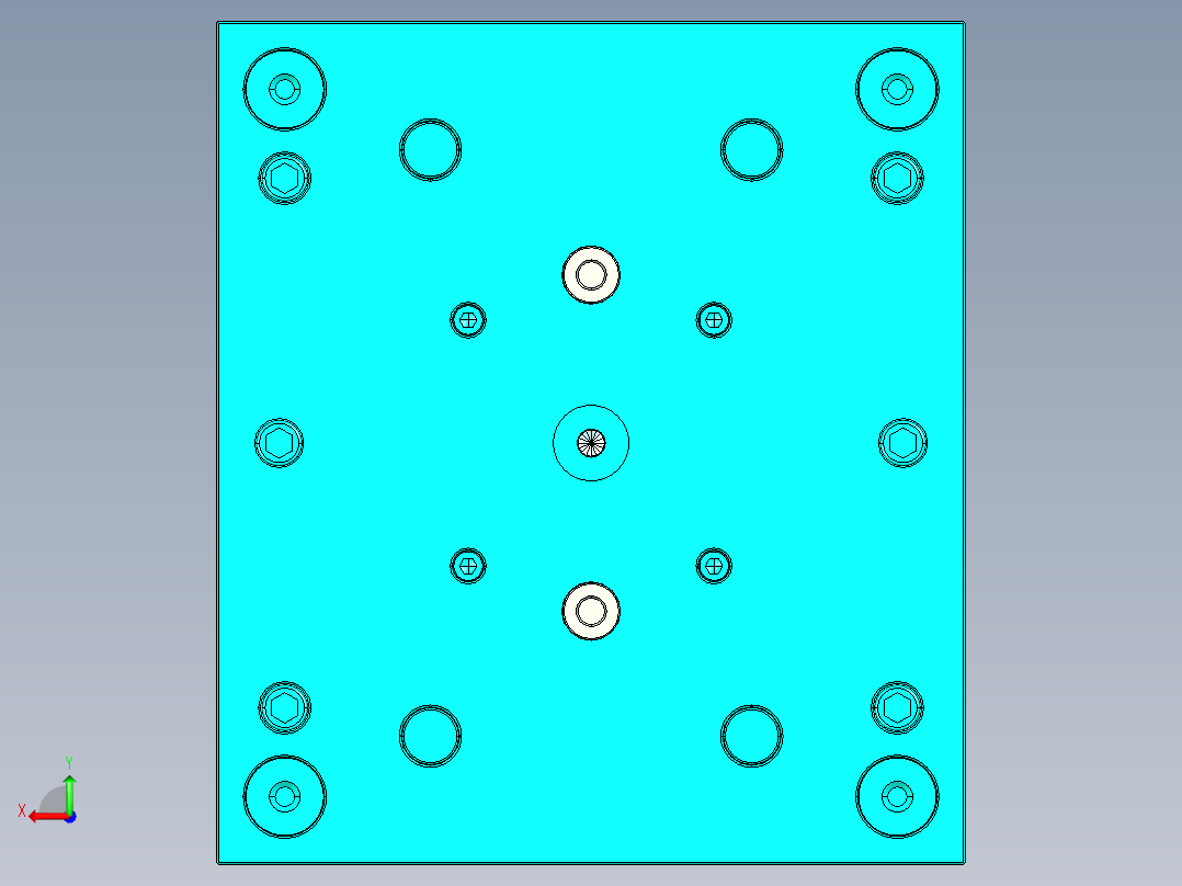 注塑模具pp-t20-mold-1后视图