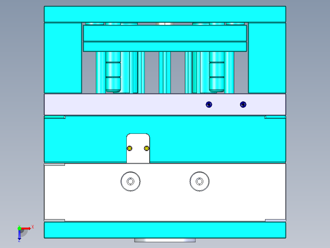 注塑模具pp-t20-mold-1俯视图