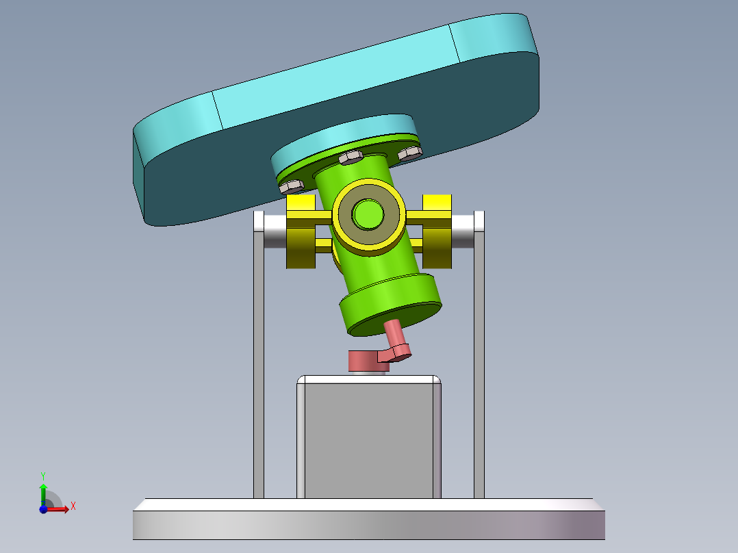 摇摆筛分盘前视图