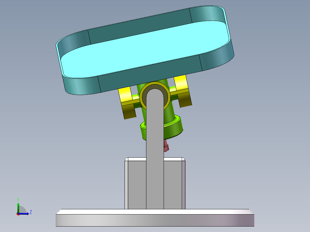 摇摆筛分盘左视图