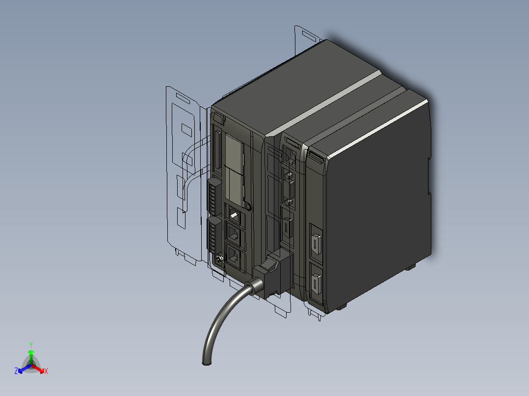 基恩士CV-5001_5501_5701+CV-E500_kc图纸模型主视图