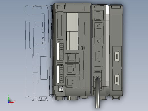 基恩士CV-5001_5501_5701+CV-E500_kc图纸模型前视缩略图