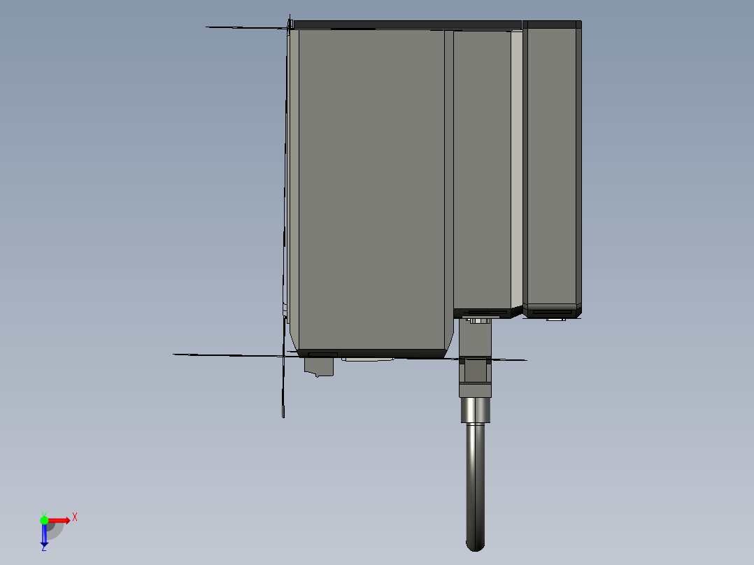 基恩士CV-5001_5501_5701+CV-E500_kc图纸模型俯视图