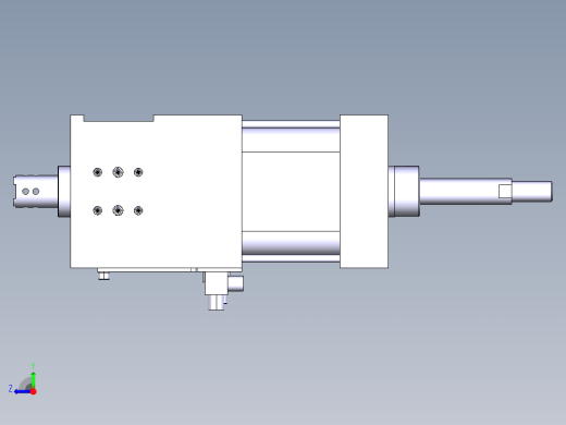 德克斯TUNKERS气缸数模SZK_63_1_Z_T12_TUENKERS右视缩略图