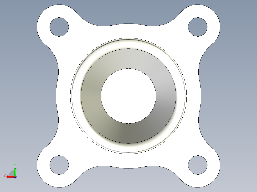 萬向滾珠20-3D多系列多零件图纸模型后视图