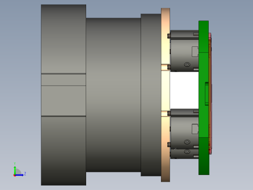 EDC30-A-CNC2-180929车铣治具左视缩略图