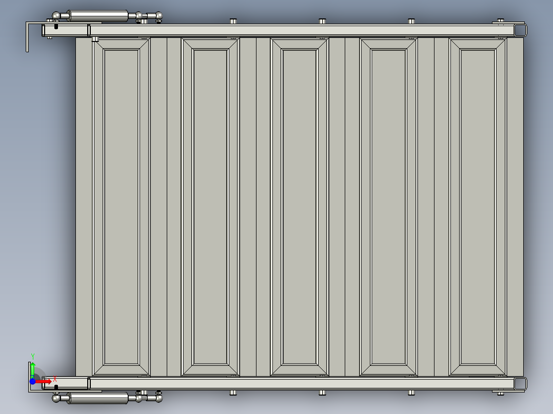 壁挂式折叠桌前视图