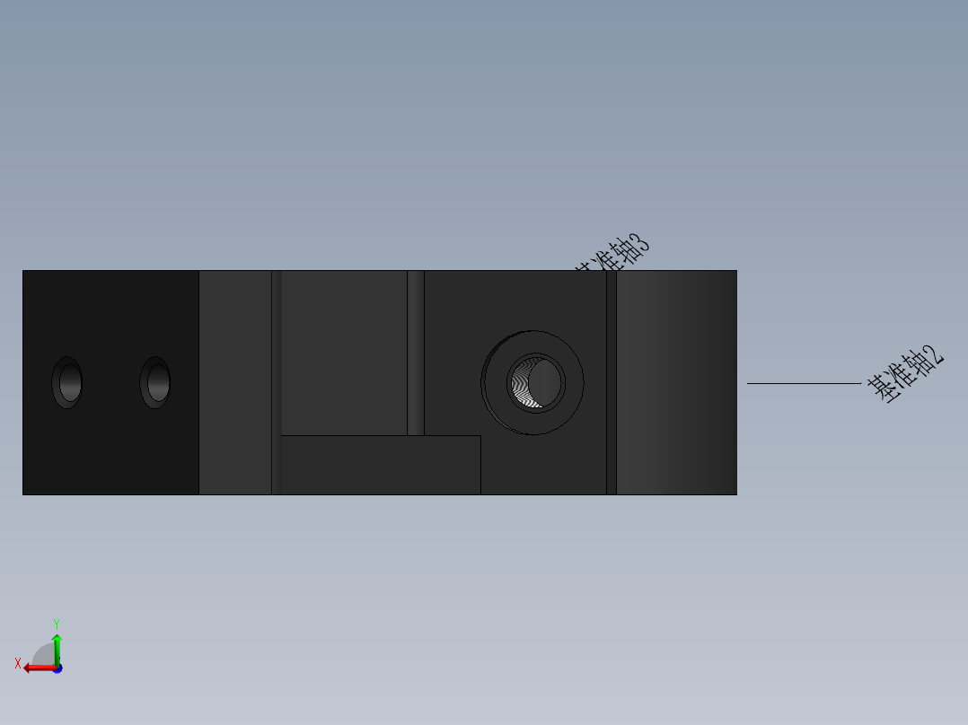 CA6140车床831009杠杆的钻2-M6螺纹孔夹具设计及加工工艺装备含4张CAD图-版本1后视图
