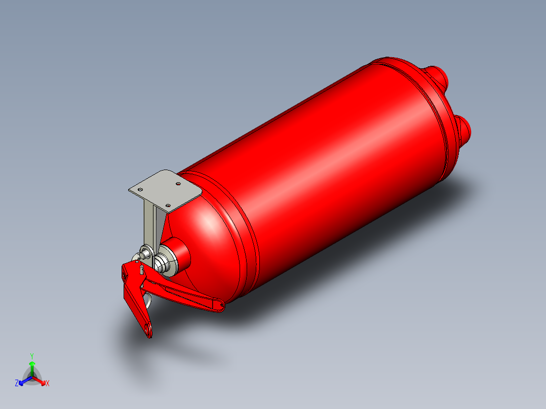 灭火器正等轴测图