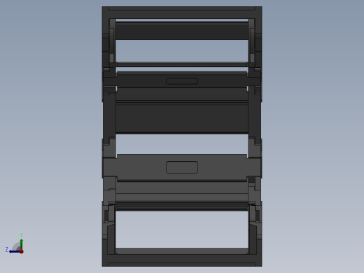 内高25内侧打开型桥式拖链[DMD25BT-25-77-R55-500-A1]右视缩略图