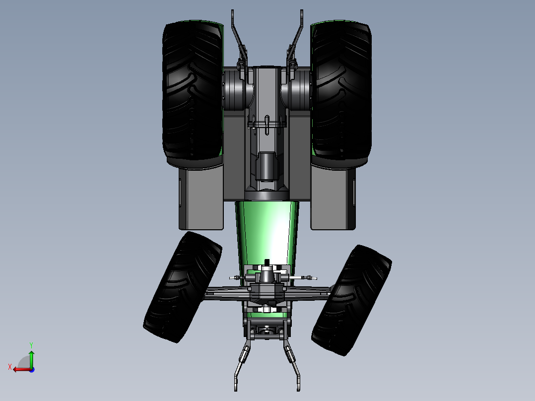 道依茨-法尔拖拉机后视图