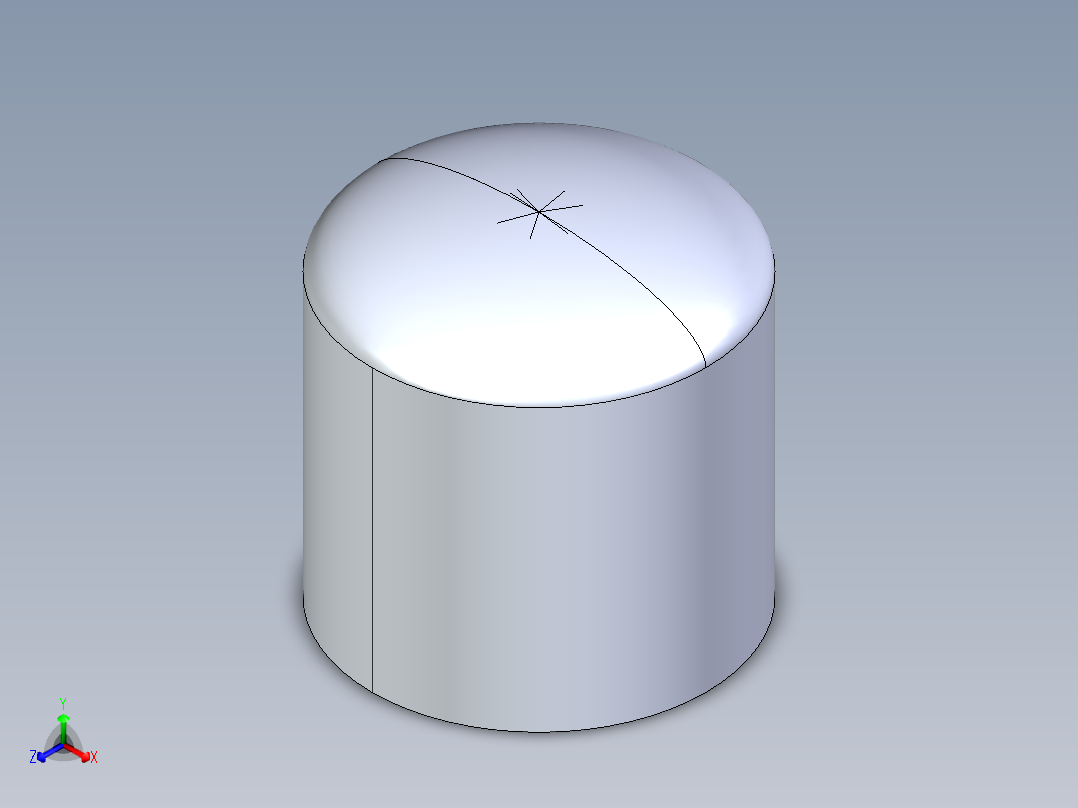 CPVC管件20-Sch80_Cap_FPT_9848-007 _0.75in主视图