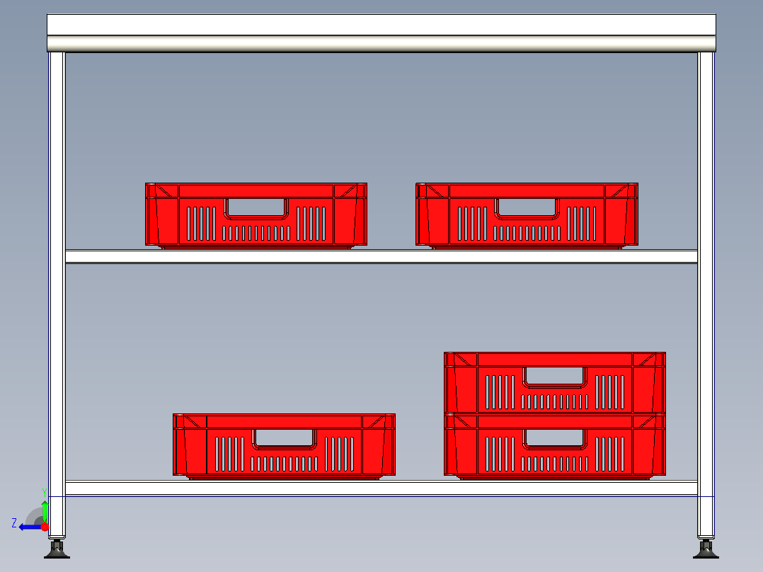 厨房工作台右视图