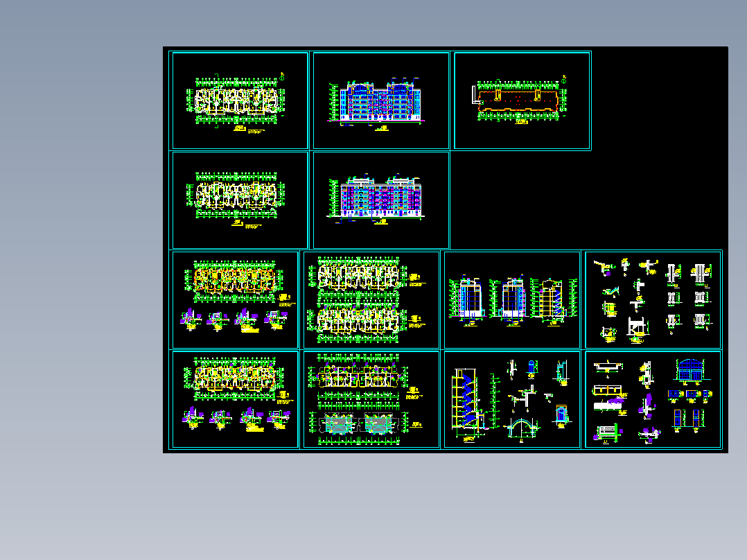 某异型柱结构建筑施工图