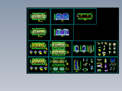 某异型柱结构建筑施工图