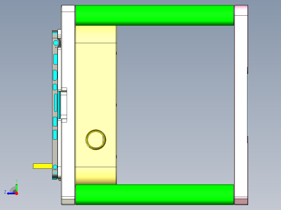 FONE-D-笔记本CNC工装夹具三维模型CNC3-08-07右视图