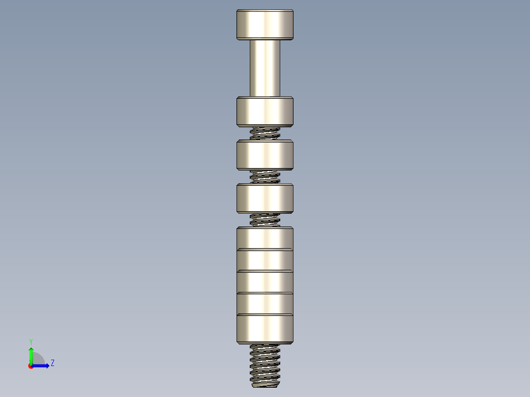 M1.4公制内六角螺钉汇总左视图