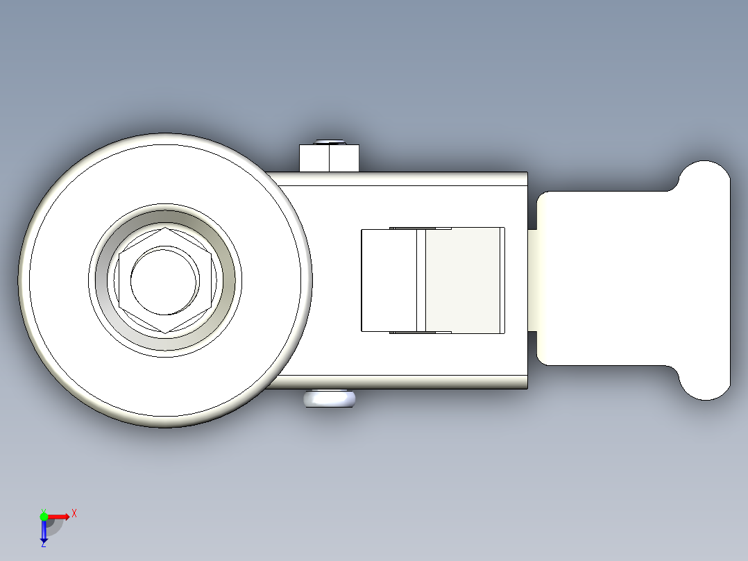 万向轮、脚轮(3)俯视图