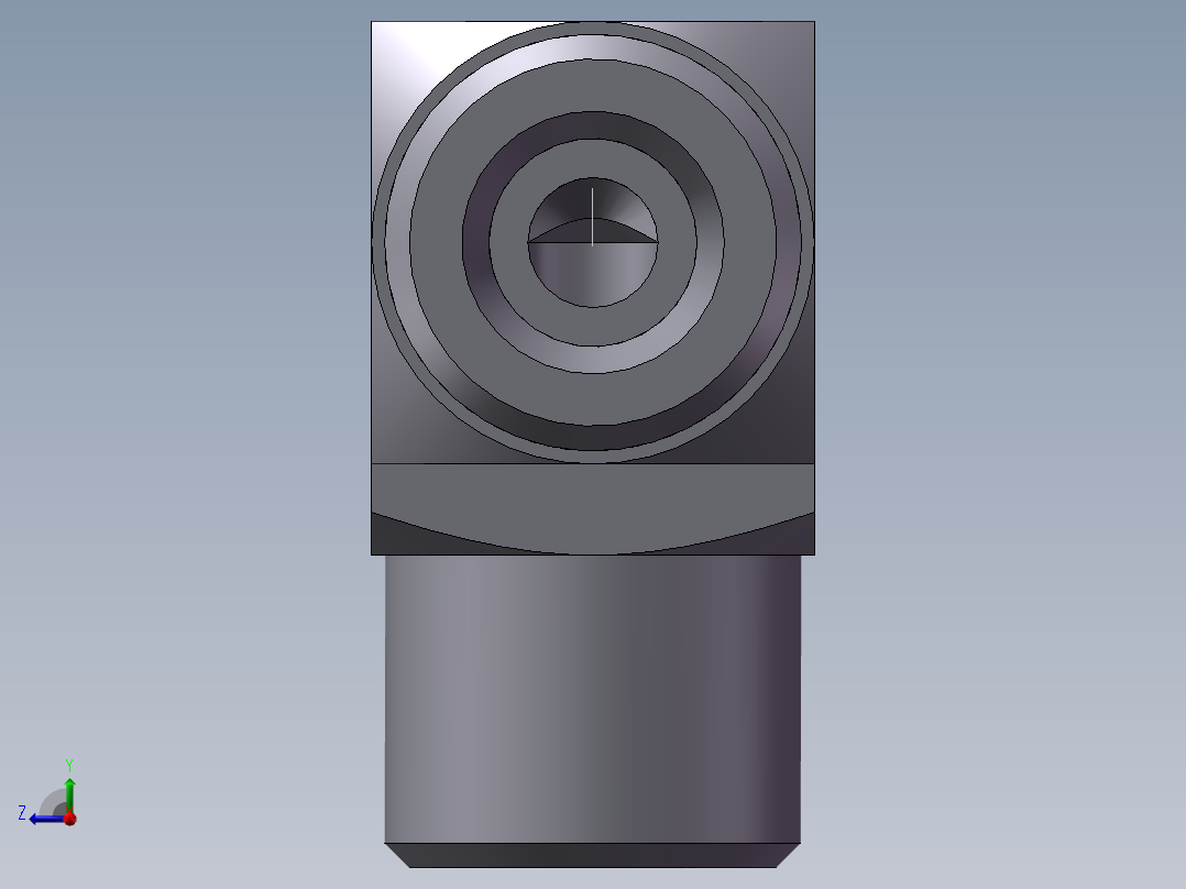 弯接头-W、1D9-16右视图