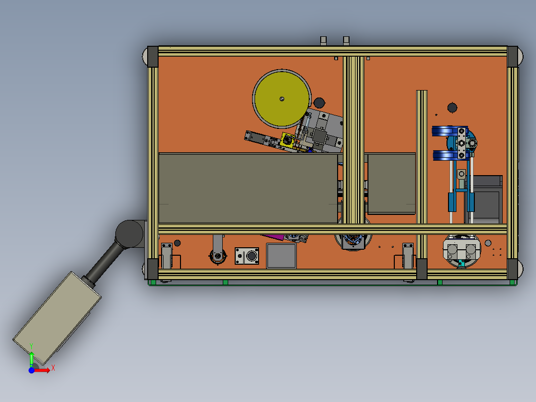 泵体组装拧螺丝机前视图