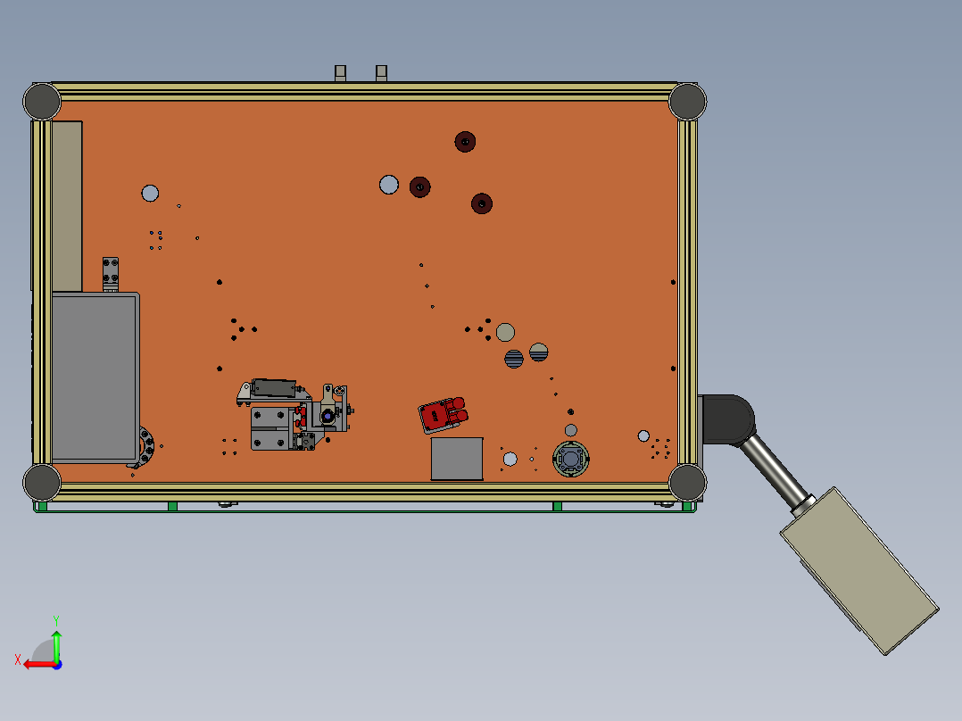 泵体组装拧螺丝机后视图