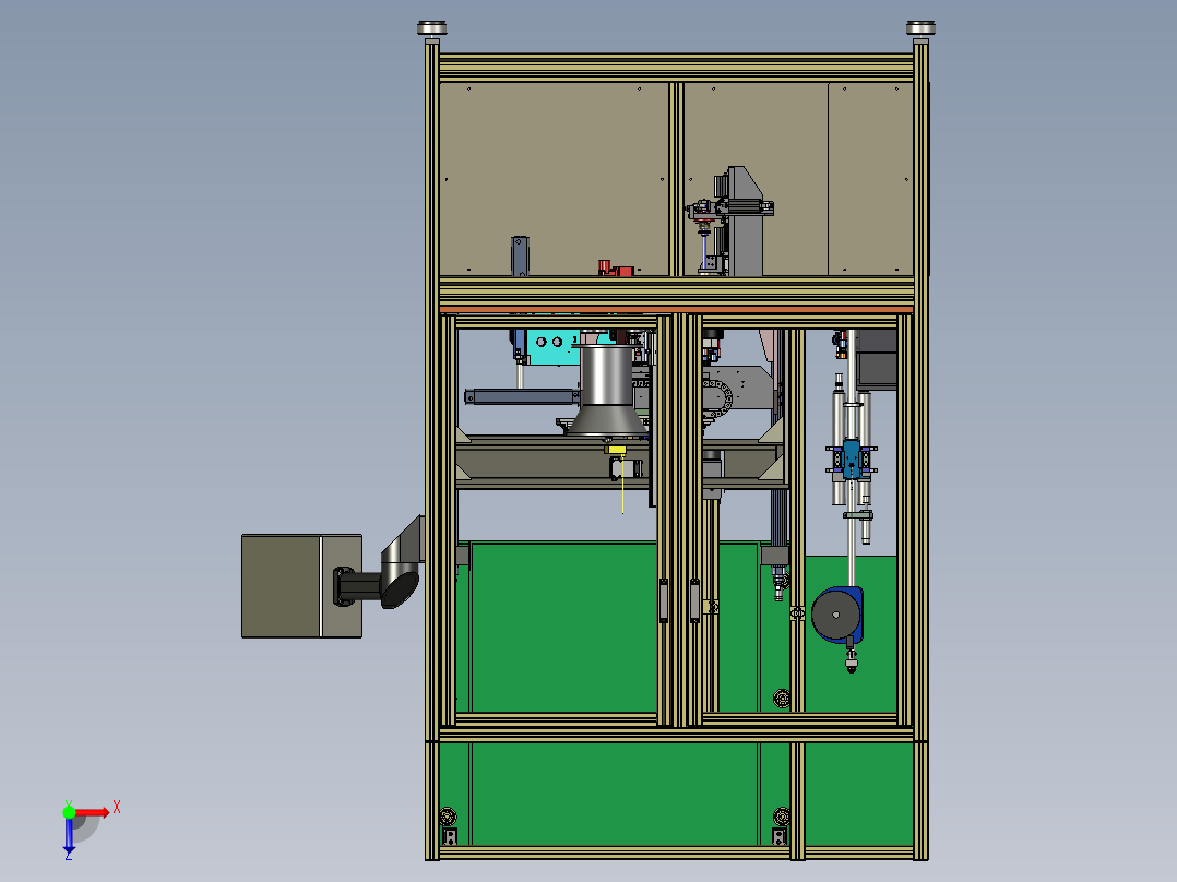 泵体组装拧螺丝机俯视图