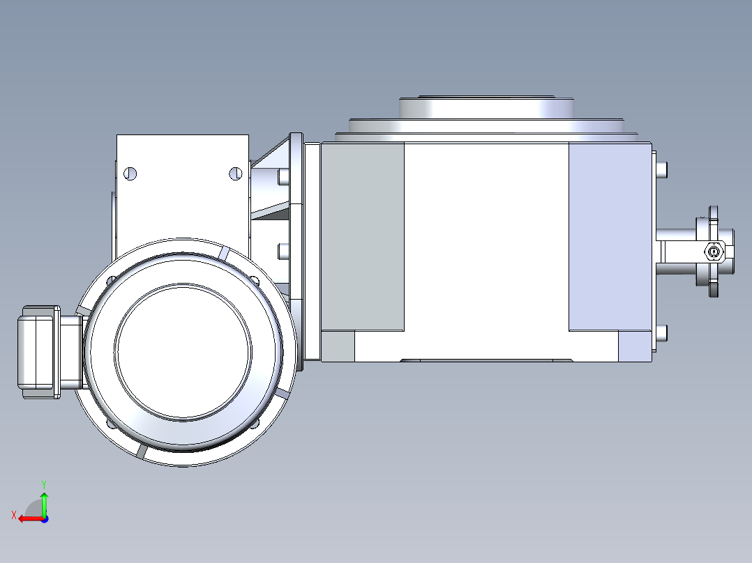 RU180DT意米精密分割器后视图