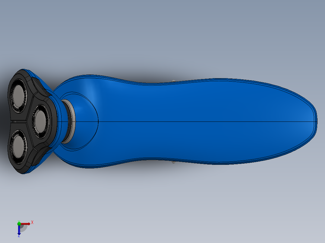 剃须刀、刮胡刀(11)俯视图