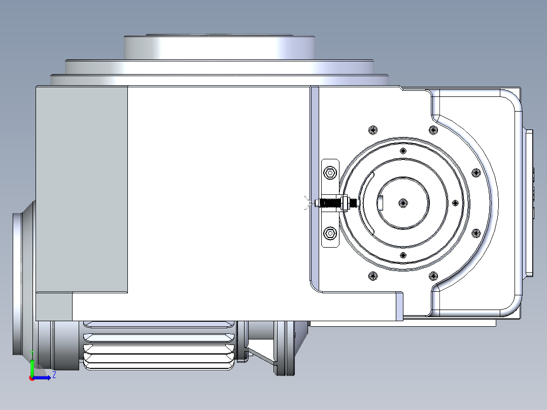 RU250DT凸轮分割器左视图