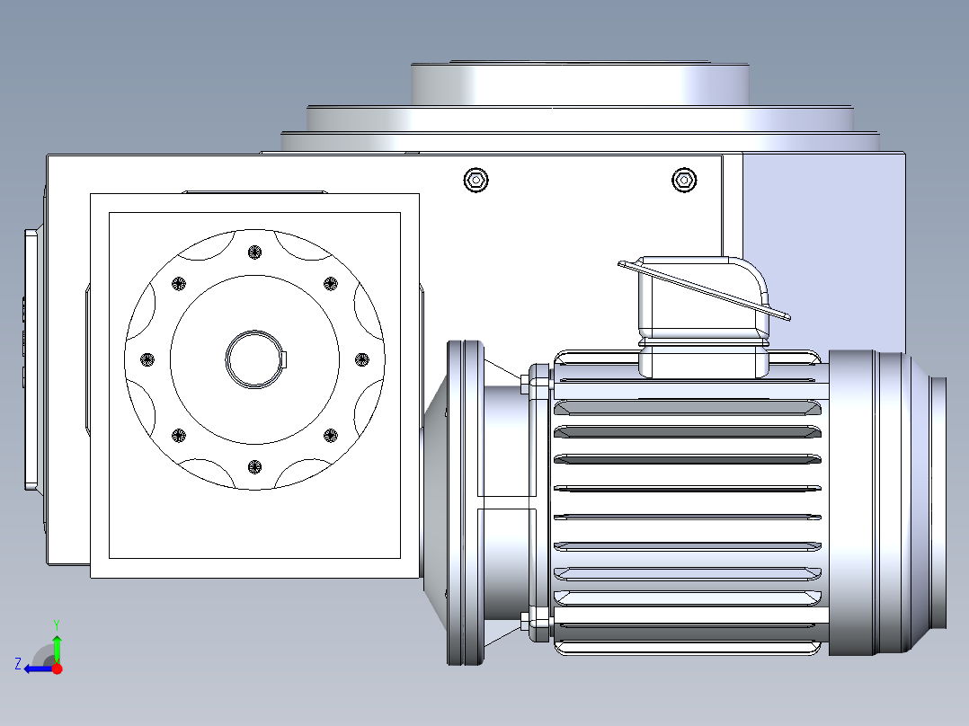RU250DT凸轮分割器右视图