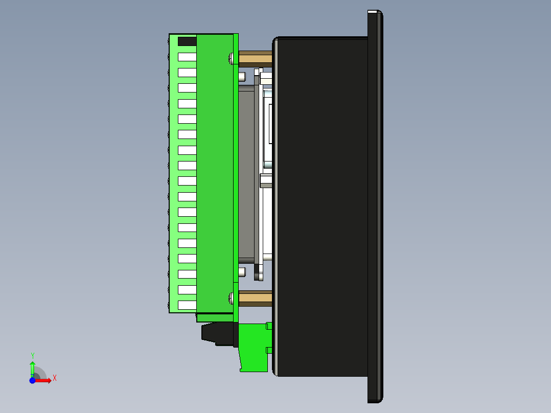 控制屏、屏幕(24)前视图