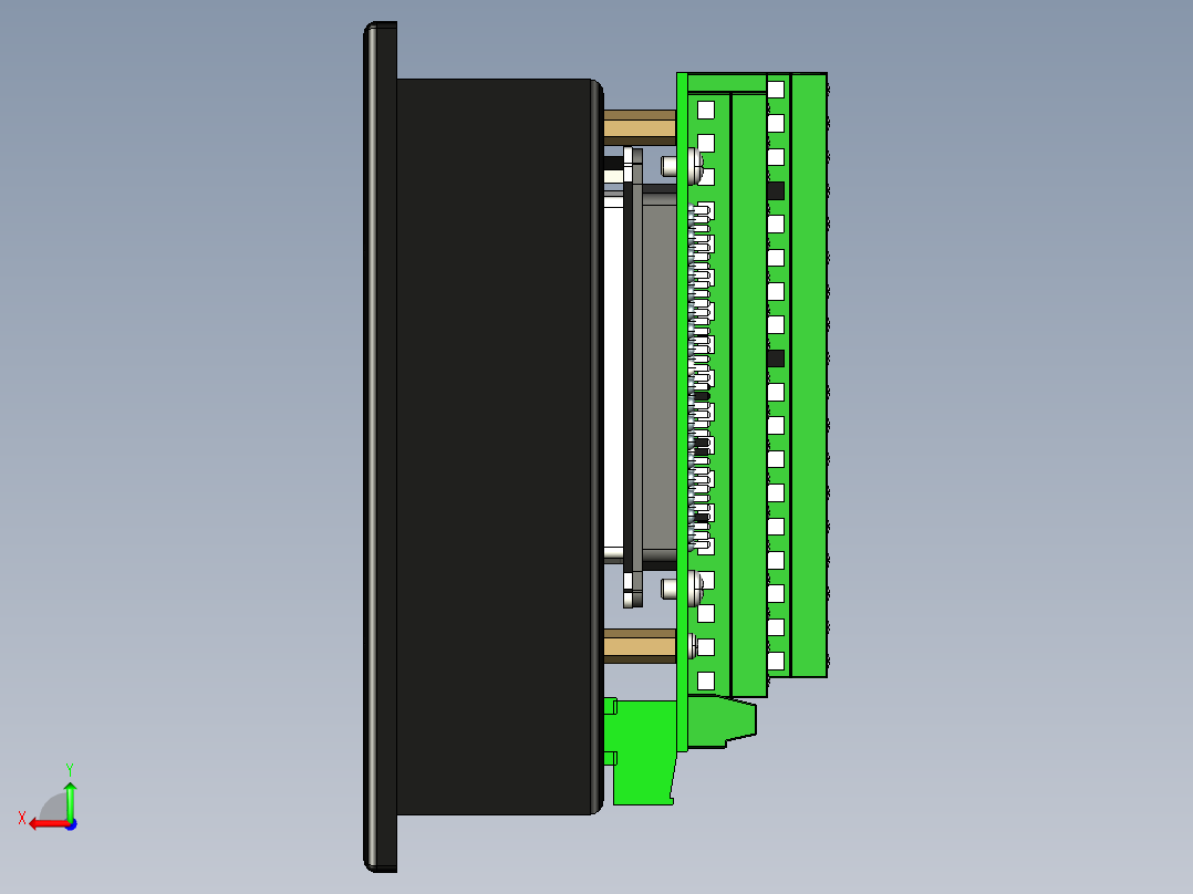控制屏、屏幕(24)后视图